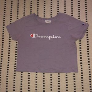 cropped champion tee